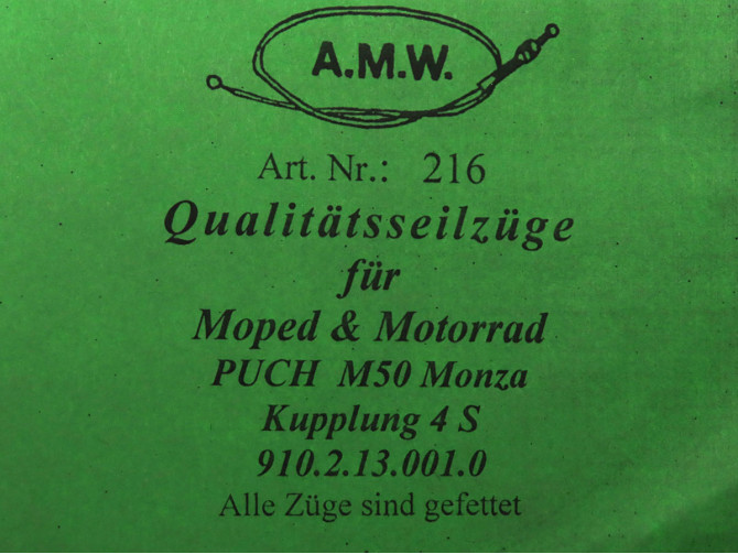 Bowdenzug Puch Monza 4S Kupplungszug A.M.W.  product